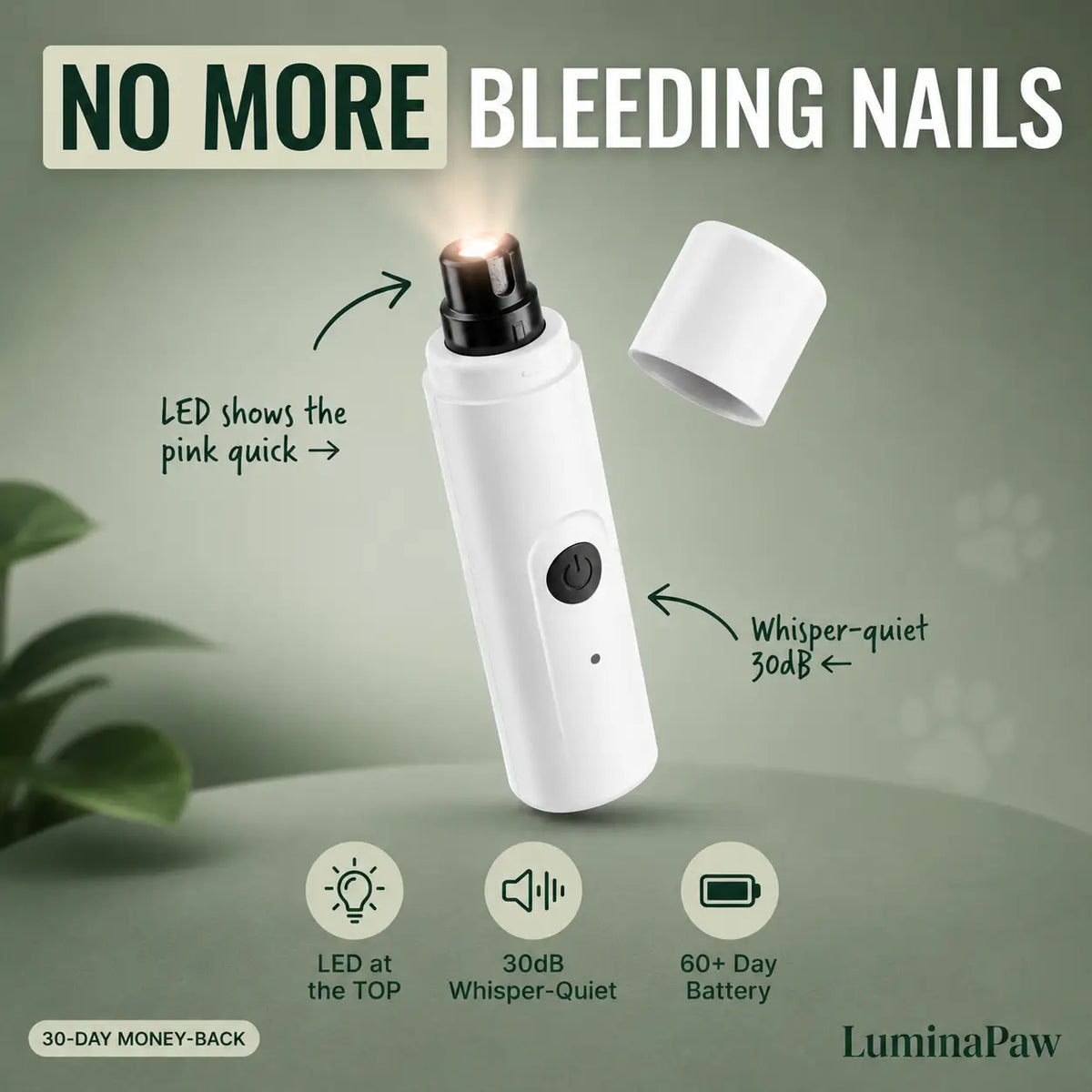 LuminaPaw LED Pet Nail Grinder