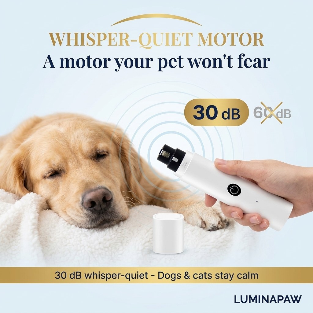 Whisper-quiet 30dB motor